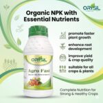 Agro Fast Organic NPK Liquid Fertilizer with Essential Micro-Nutrients | Plant Growth Promoter & Yield Booster - Image 2
